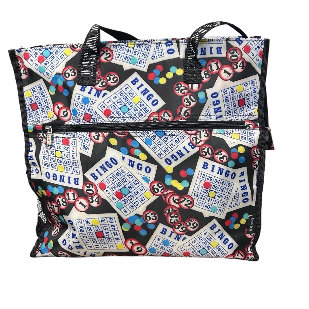 Isaka Bingo bag tote colorful shoulder‎ bag side zippered pocket